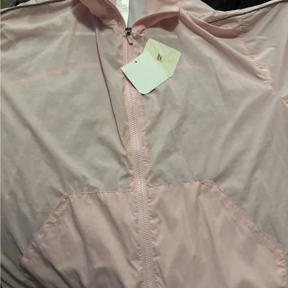 Light Pink Women's Windbreaker Jacket - Picture 8 of 8